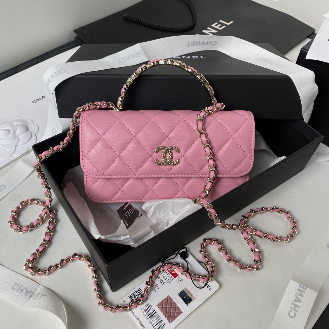 [TOP] CHANEL Flower Franc Handle Woc Bags - 17cm - 2 Colors & GHW