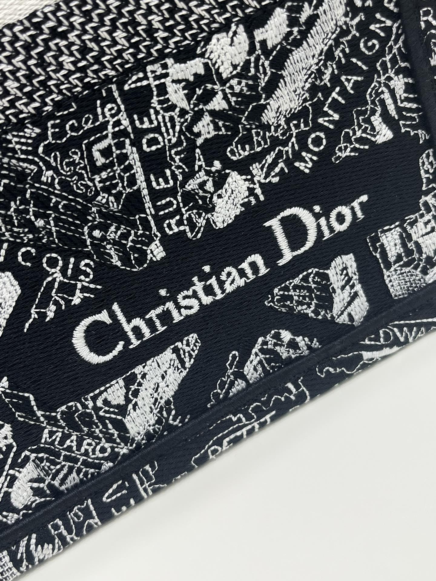 [TOP] Christian Dior Medium Book Tote Bags - 36*18*28cm - Paris Map Pattern