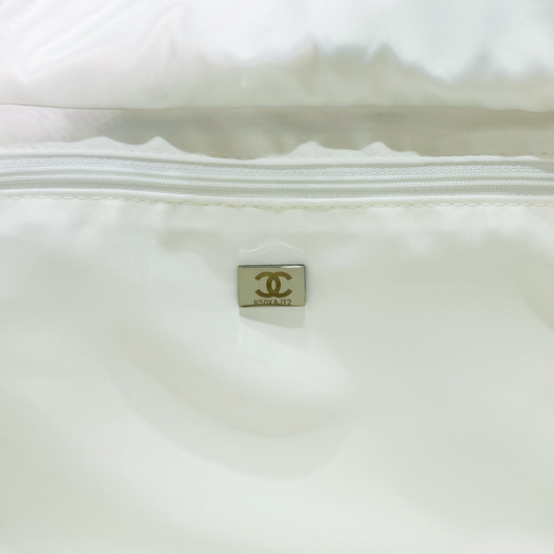 [TOP] CHANEL 24c Large Bowling Bags 16x35x20cm - SHW - Black/White