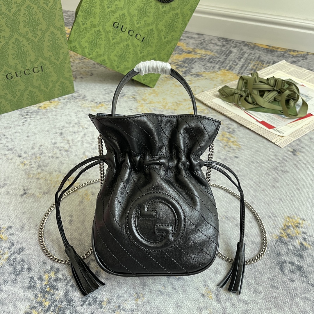 [TOP] GUCCI Chain Bucket Bags 19X15X8CM - 3 Colors