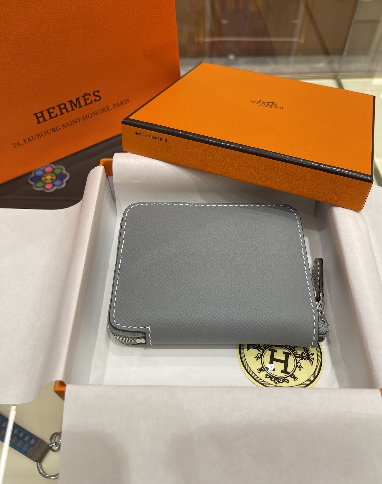 [TOP] HERMES Compact Wallet  Epsom 11.5*2*9.5cm - 10 Colors - SHW