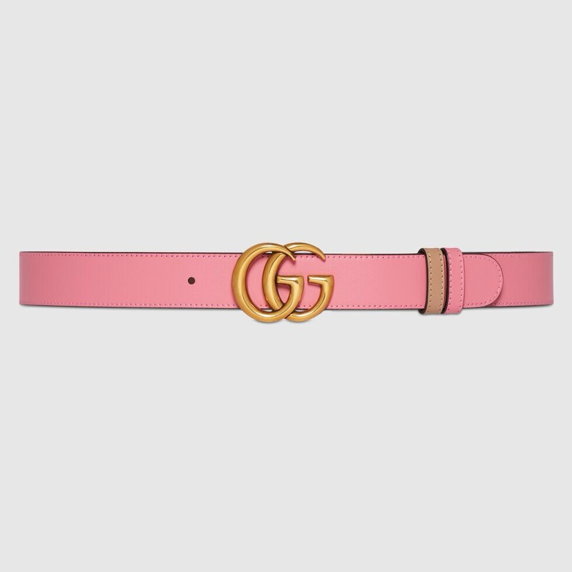 [TOP] GUCCI Double Sided Cowhide Belts - 3cm