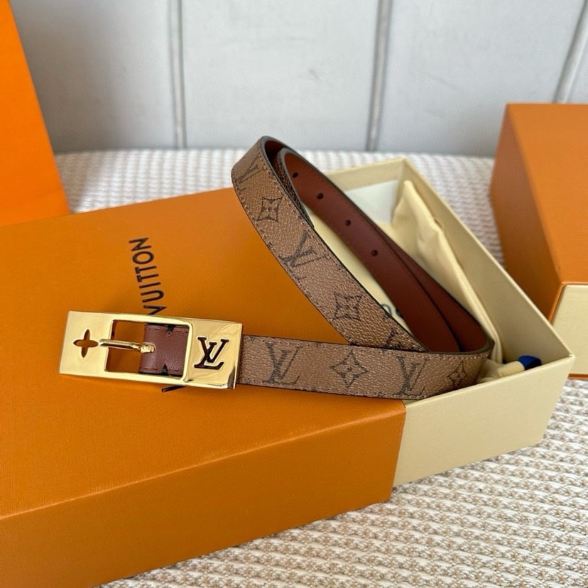 [TOP] Louis Vuitton LV Leisure Belt - 2.0CM - Brown