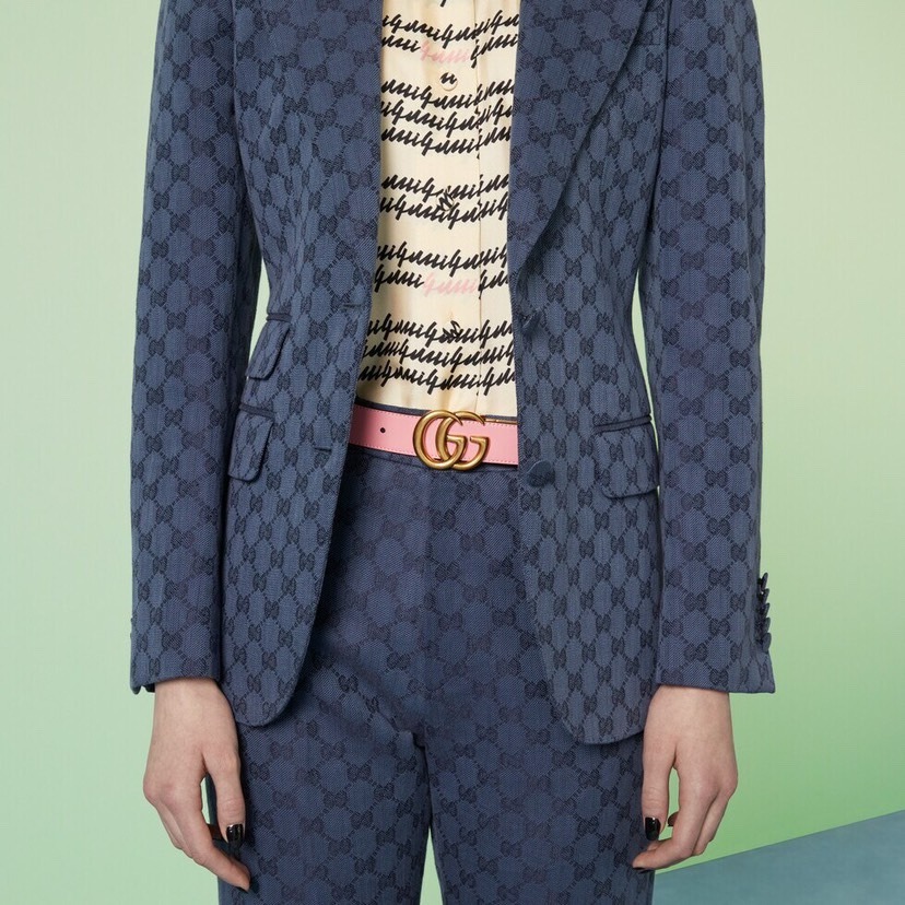 [TOP] GUCCI Double Sided Cowhide Belts - 3cm