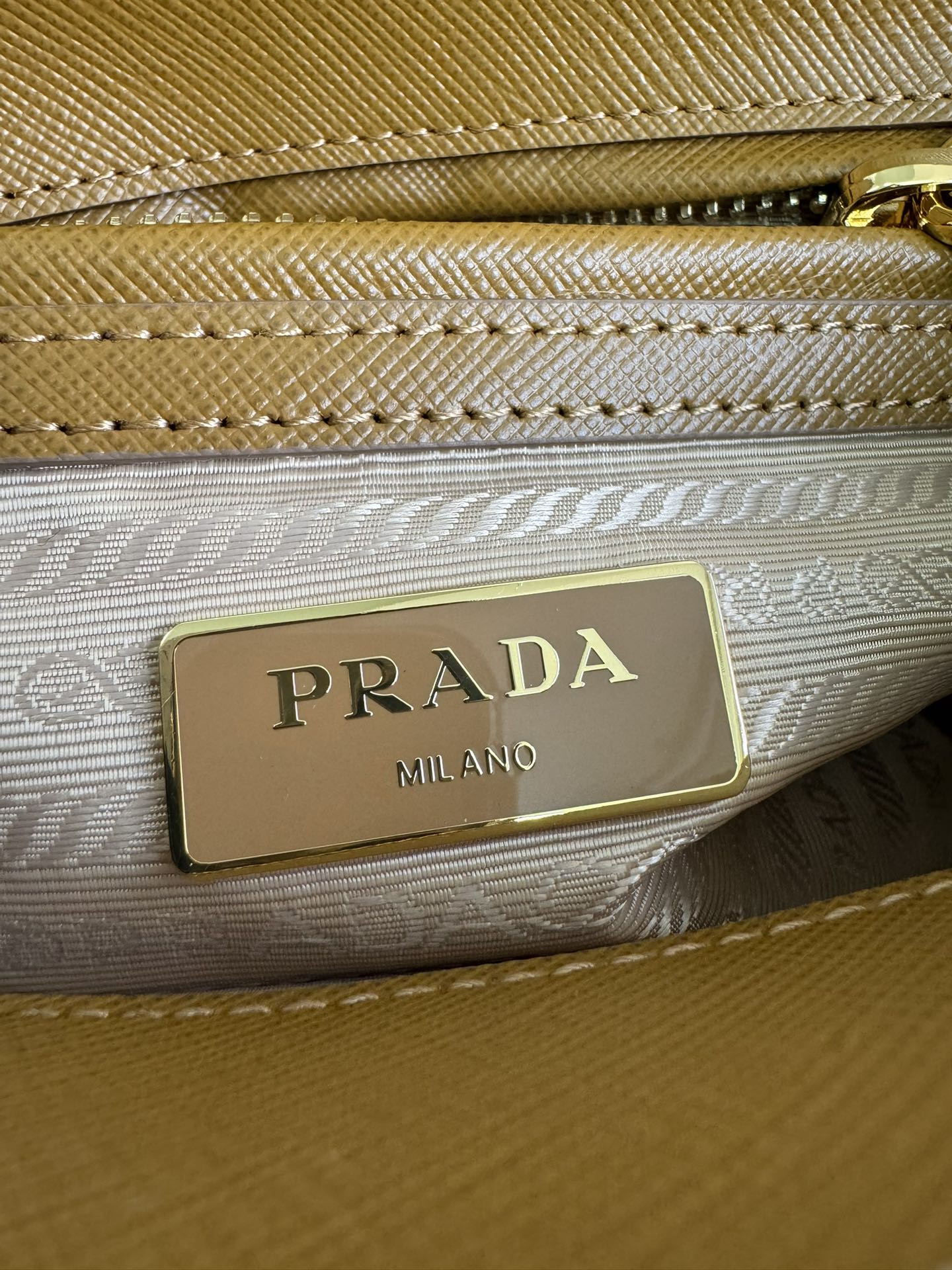 [TOP] PRADA Galleria Leather Handbags 20x15x9.5cm/32×24×14cm - Brown