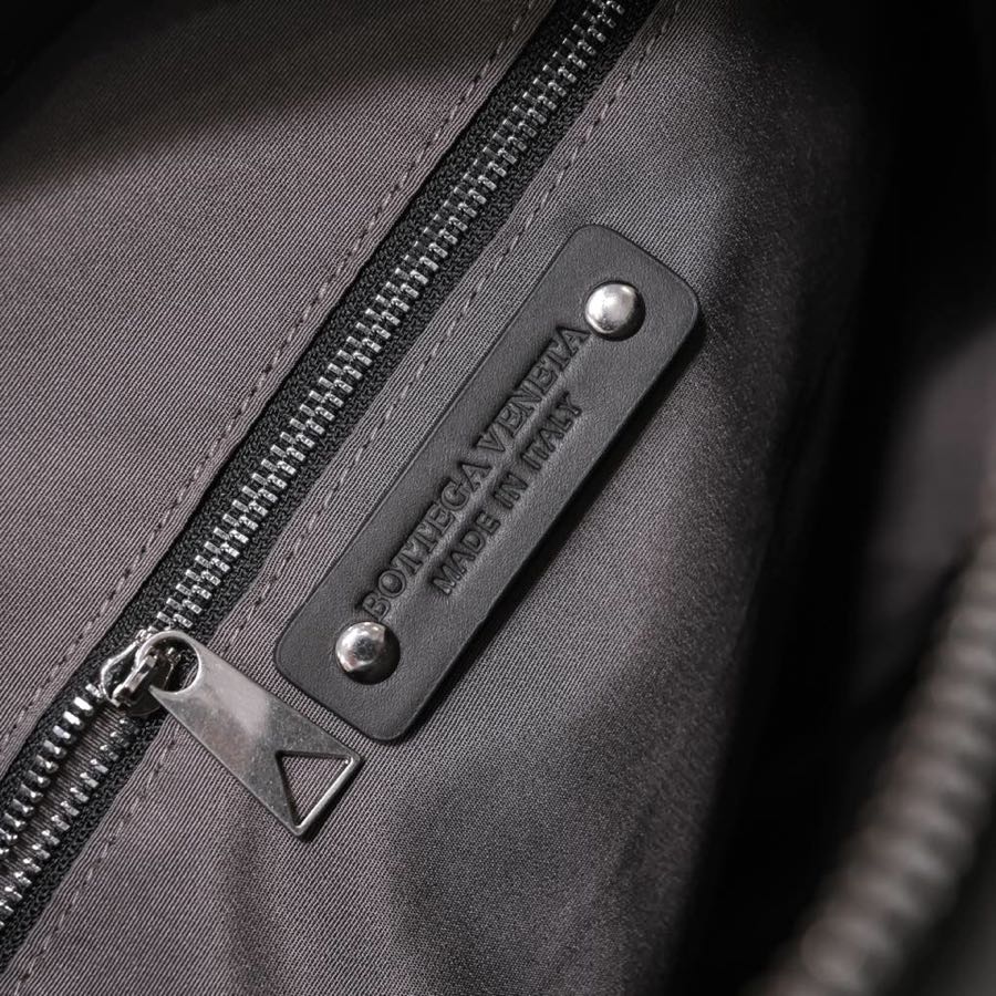 [TOP] Bottega Veneta BV Men's Handwoven Cowhide Backpack 36*31*12cm - Black