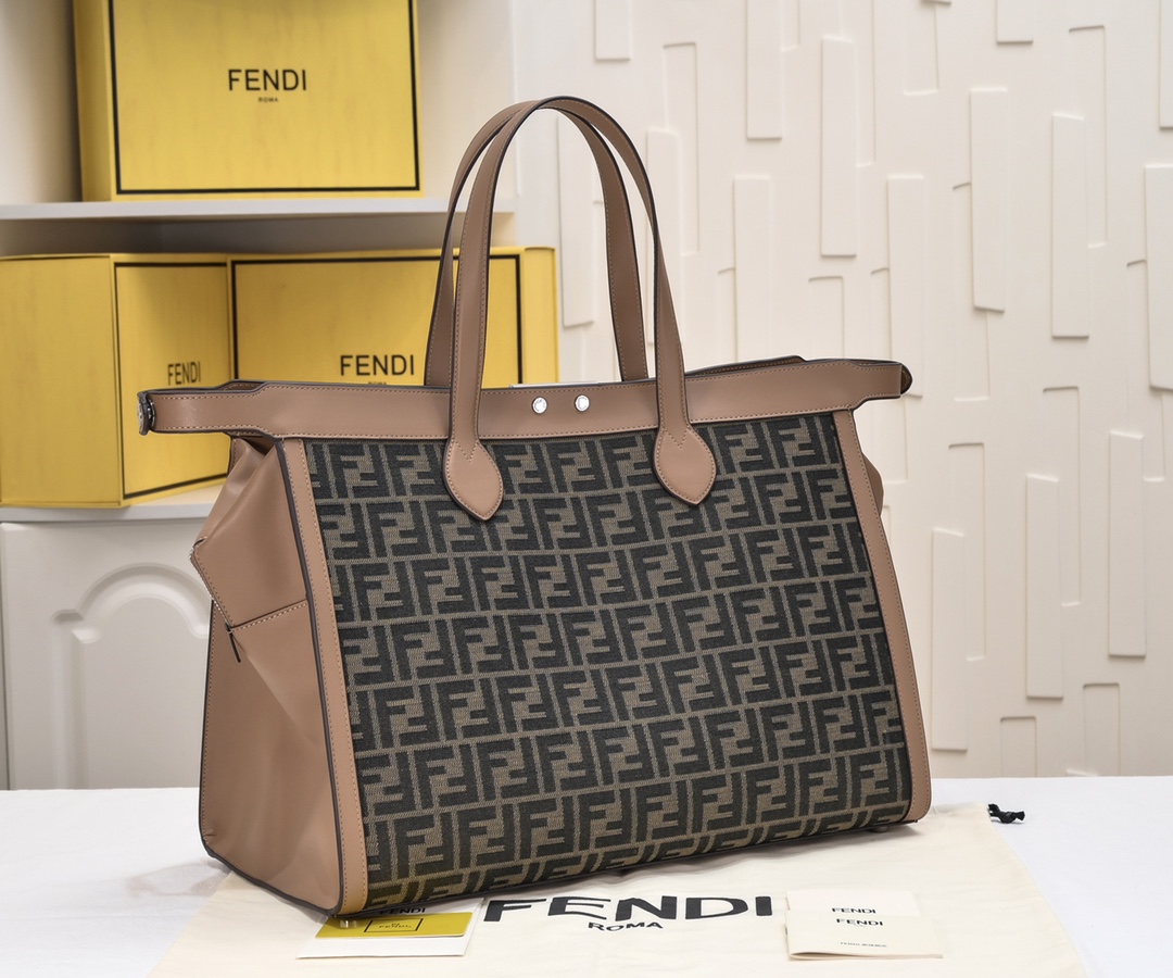 [TOP] FENDI Peekaboo ISeeU Forty8 Handbag - 42.7*23*33cm - SHW
