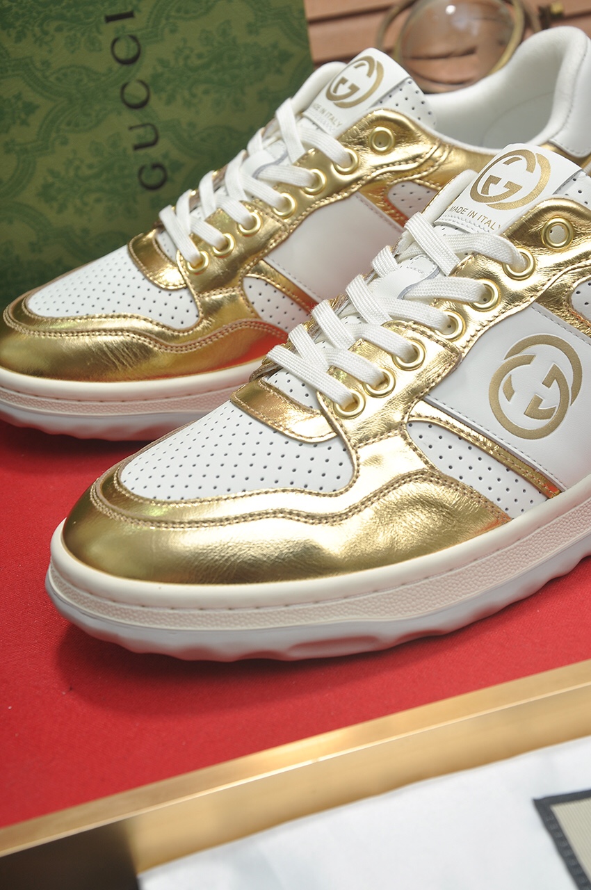 [TOP] GUCCI Men's Cowhide Casual Shoes