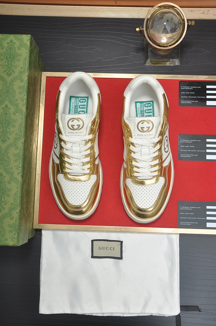 [TOP] GUCCI Men's Cowhide Casual Shoes