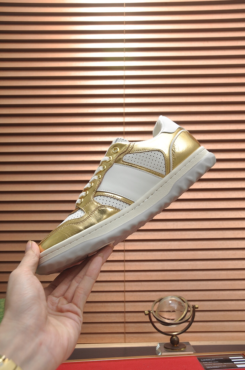 [TOP] GUCCI Men's Cowhide Casual Shoes