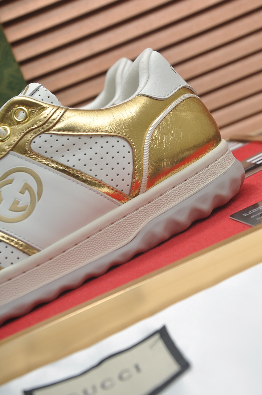 [TOP] GUCCI Men's Cowhide Casual Shoes