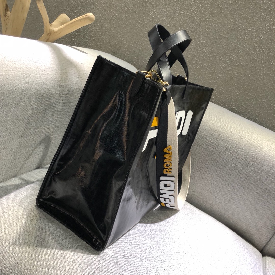 [TOP] FENDI Mania Capsule Series Shopping Bag 39*35*18cm - Brown