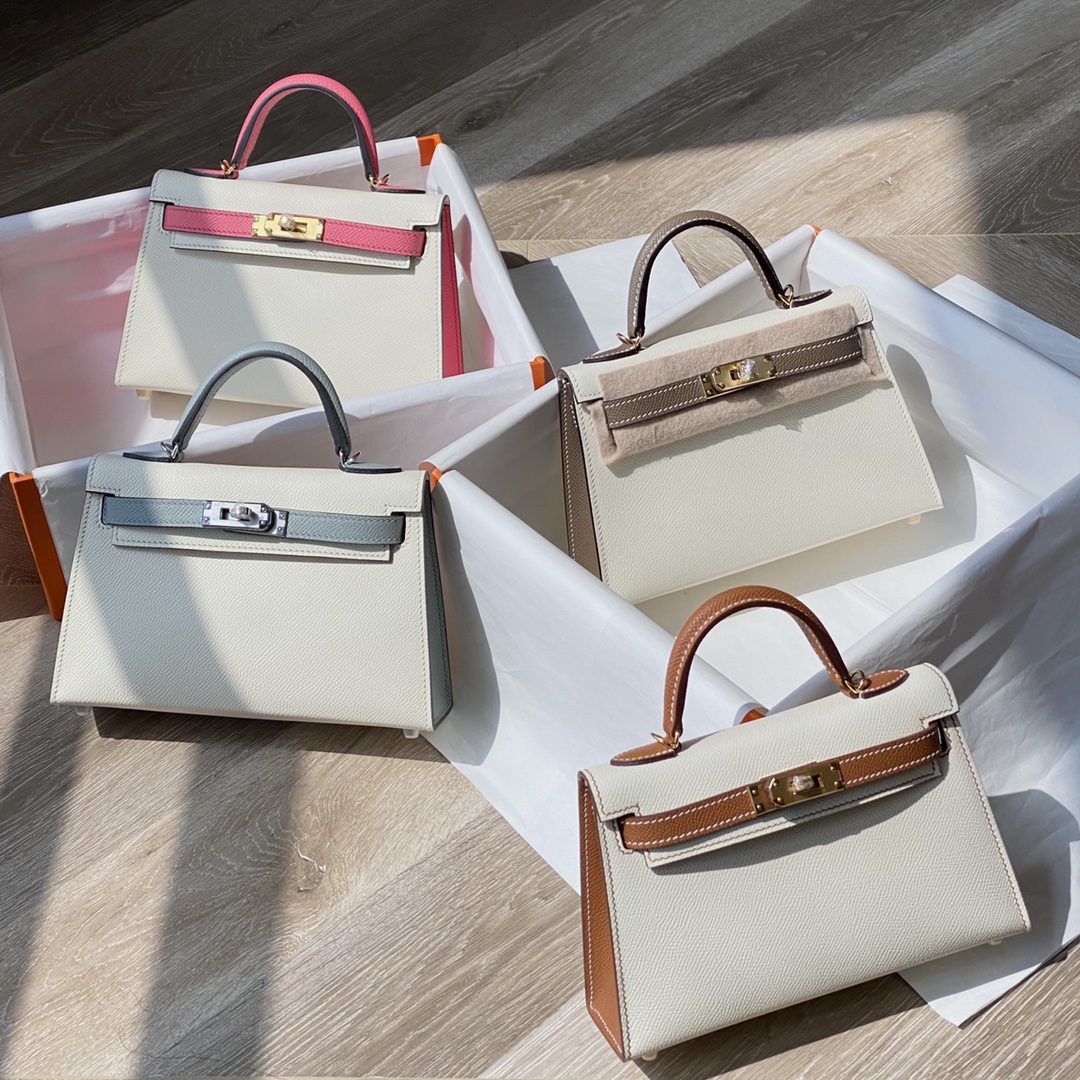 [TOP] HERMES Epsom Kelly Mini 19 CM - 4 Colors - GHW&SHW