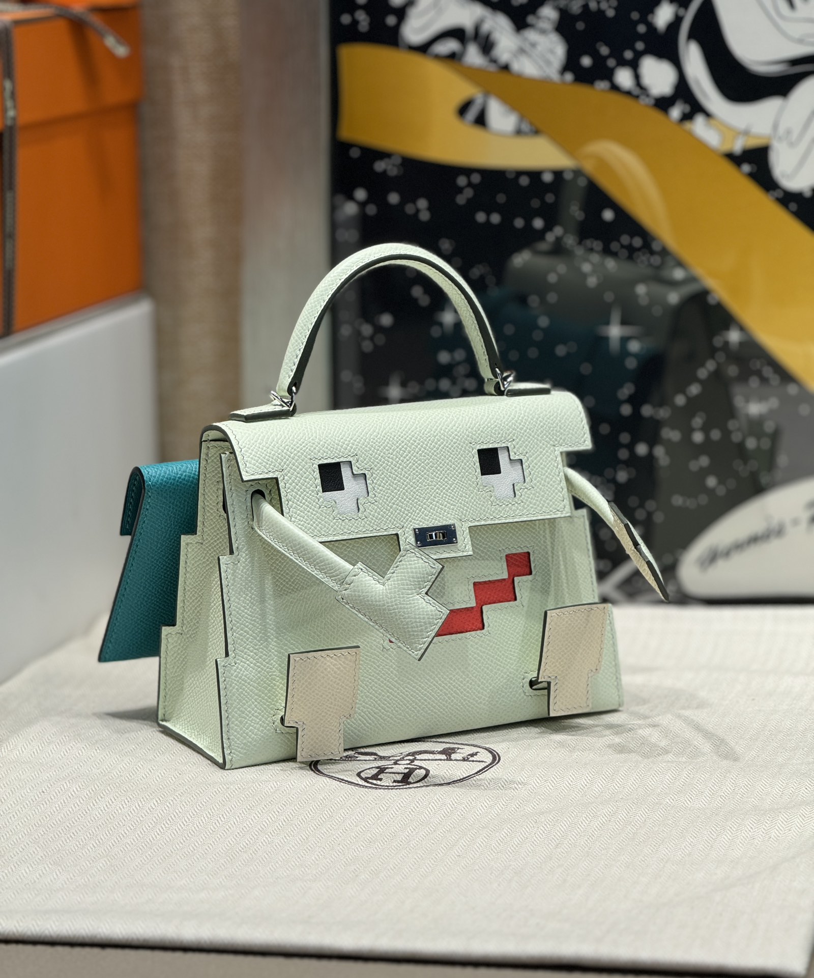 [TOP] HERMES Double Sided Irregular Kelly Bags 18.5cm - 4 Colors&SHW