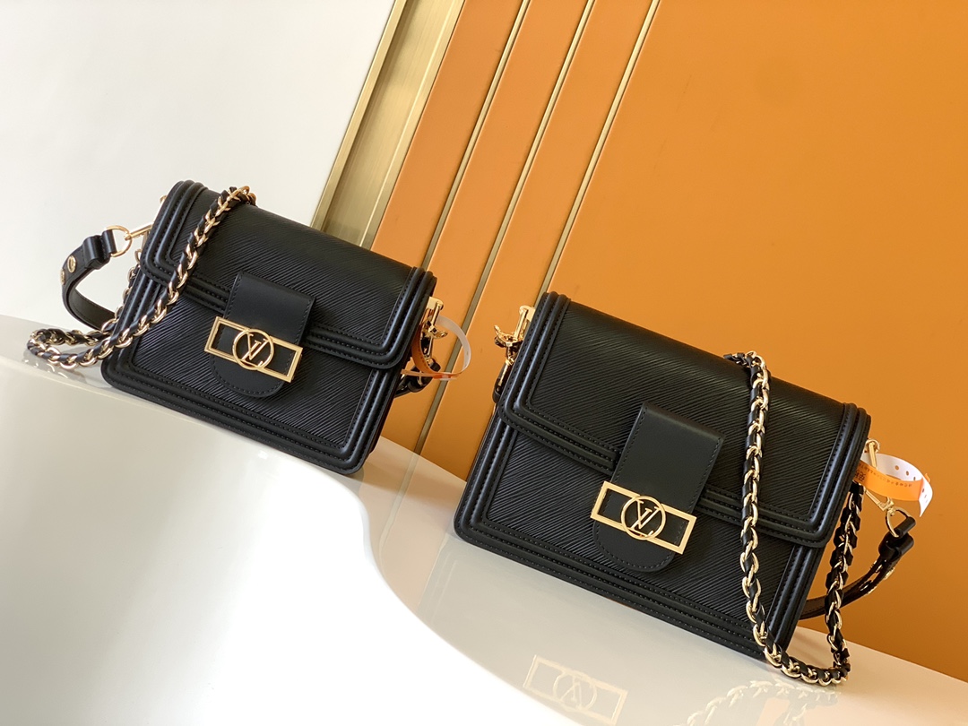 [TOP] Louis Vuitton LV Epi Grain Leather Bags 2 Sizes- Black