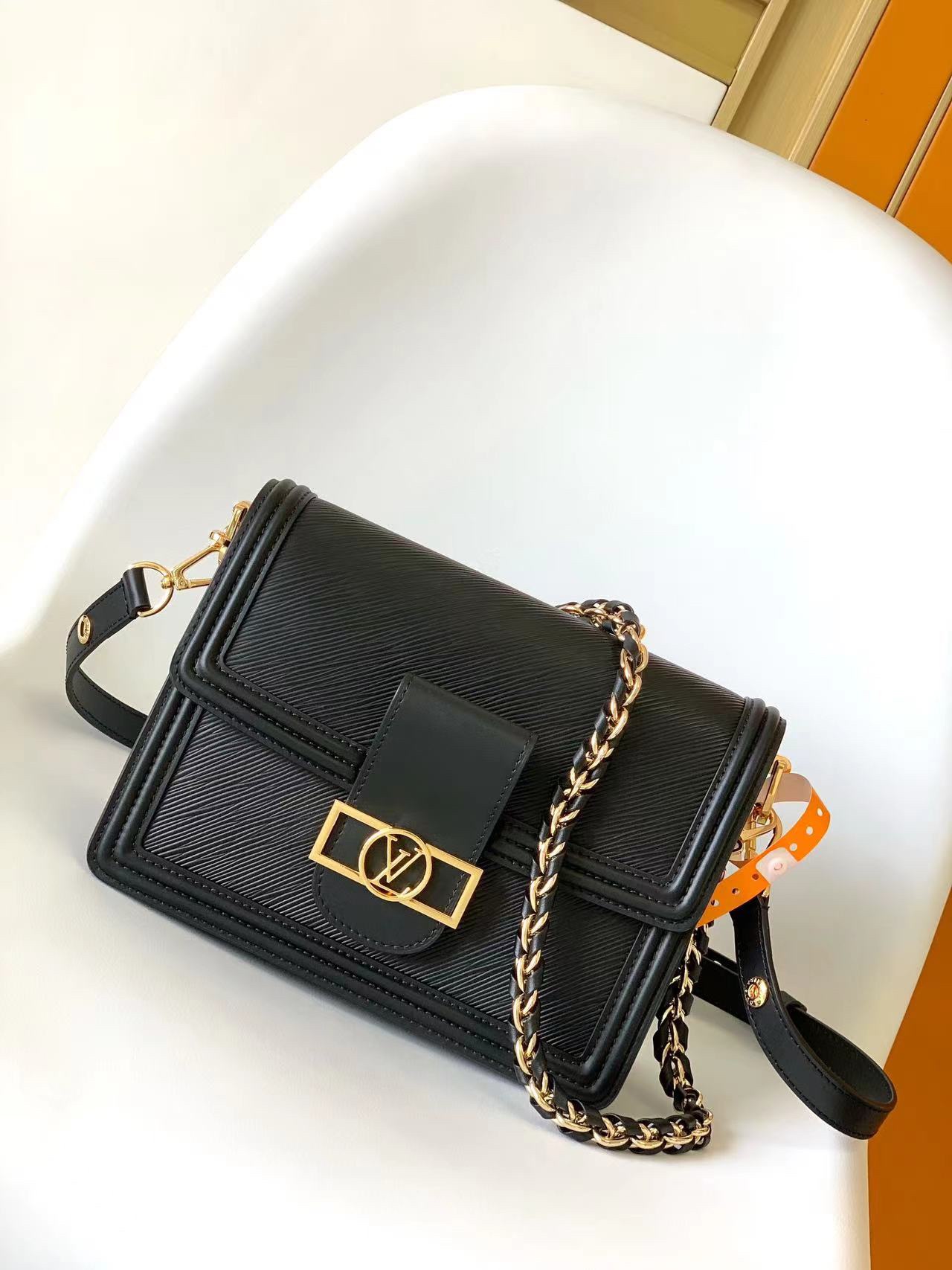 [TOP] Louis Vuitton LV Epi Grain Leather Bags 2 Sizes- Black