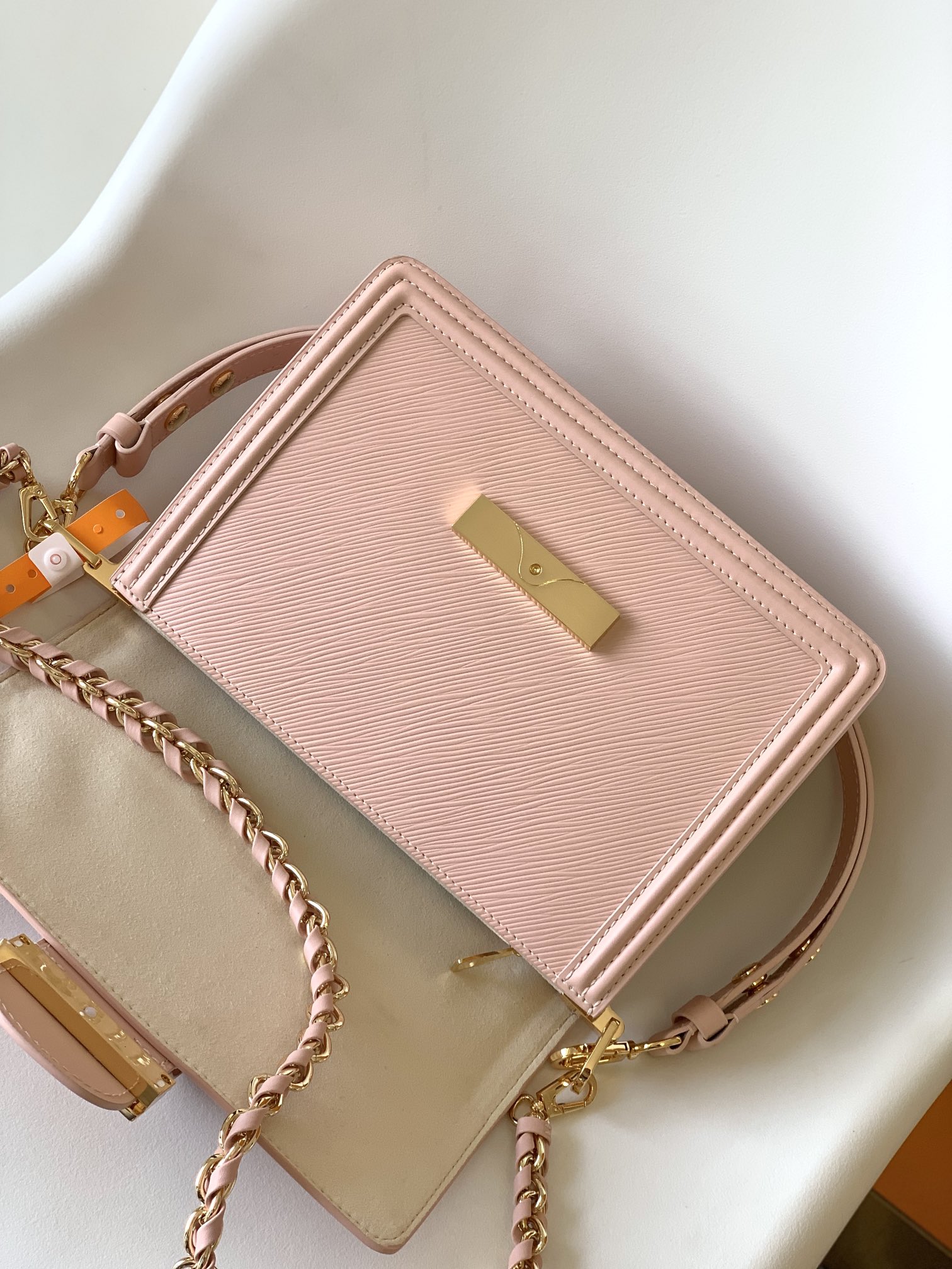 [TOP] Louis Vuitton LV Epi Grain Leather Bag 2 Sizes - Pink