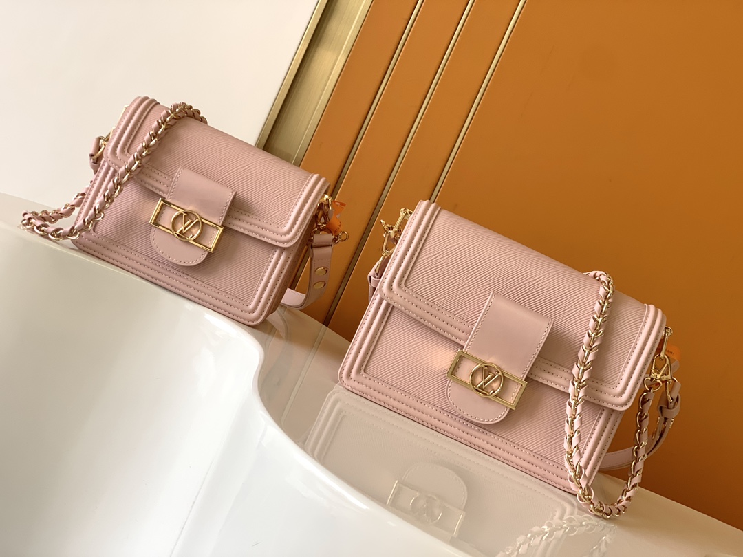 [TOP] Louis Vuitton LV Epi Grain Leather Bag 2 Sizes - Pink