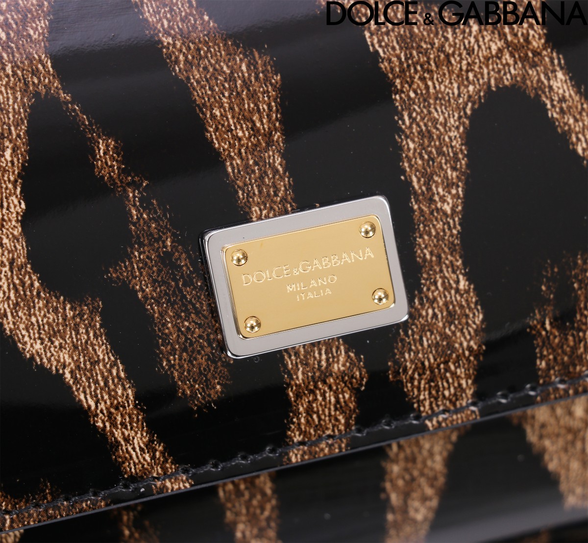 [TOP] Dolce & Gabbana D&G Polished Calfskin Sicily Bag 18cm/20cm/25cm/29cm - Leopard Print - 4 Sizes
