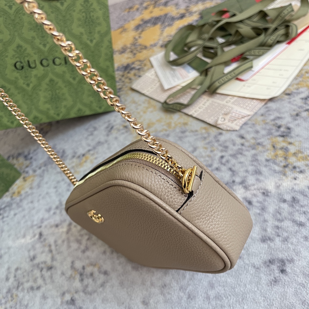 [TOP] GUCCI Mini Leather Chain Bags 18.5X11X4CM - 3 Colour