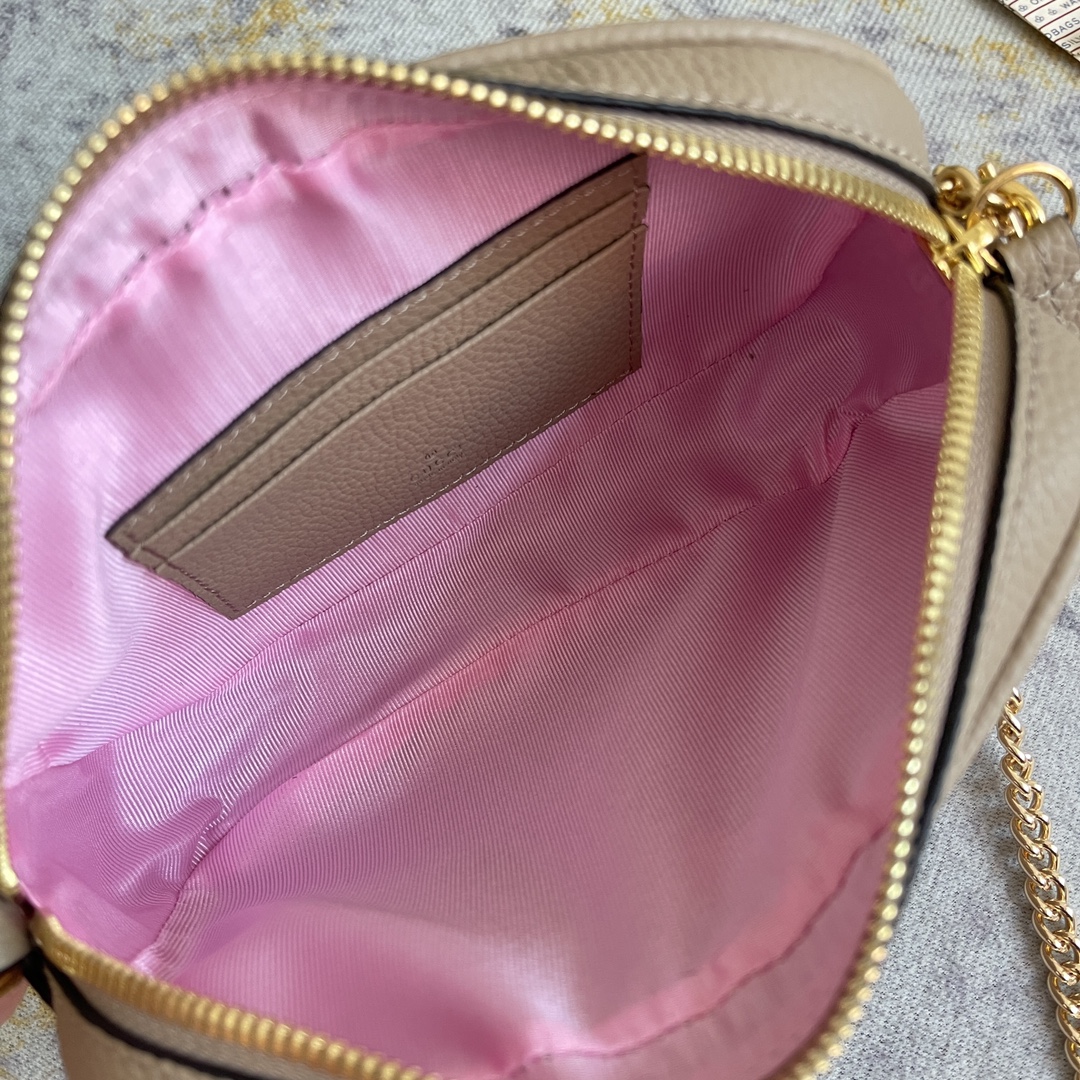 [TOP] GUCCI Mini Leather Chain Bags 18.5X11X4CM - 3 Colour