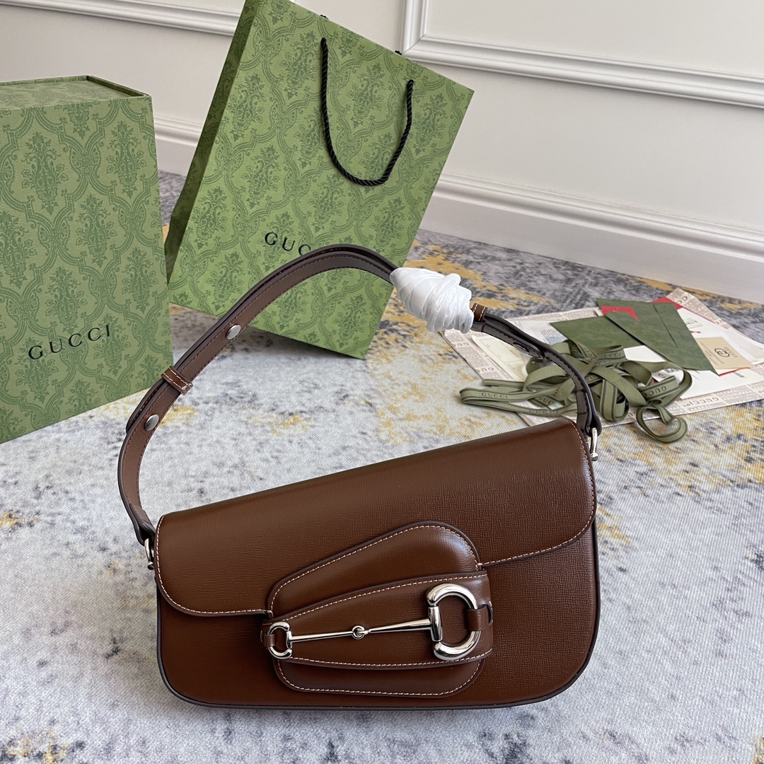 [TOP] GUCCI Leather Handbags 26.5X10×17CM - 4 Colour