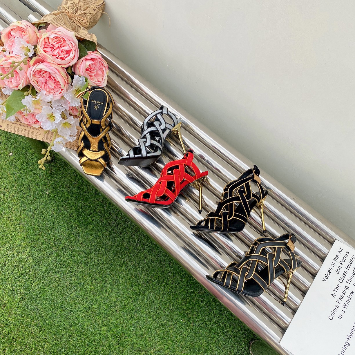 [TOP] Balmain Inner Lambskin High Heels - 5 Colors