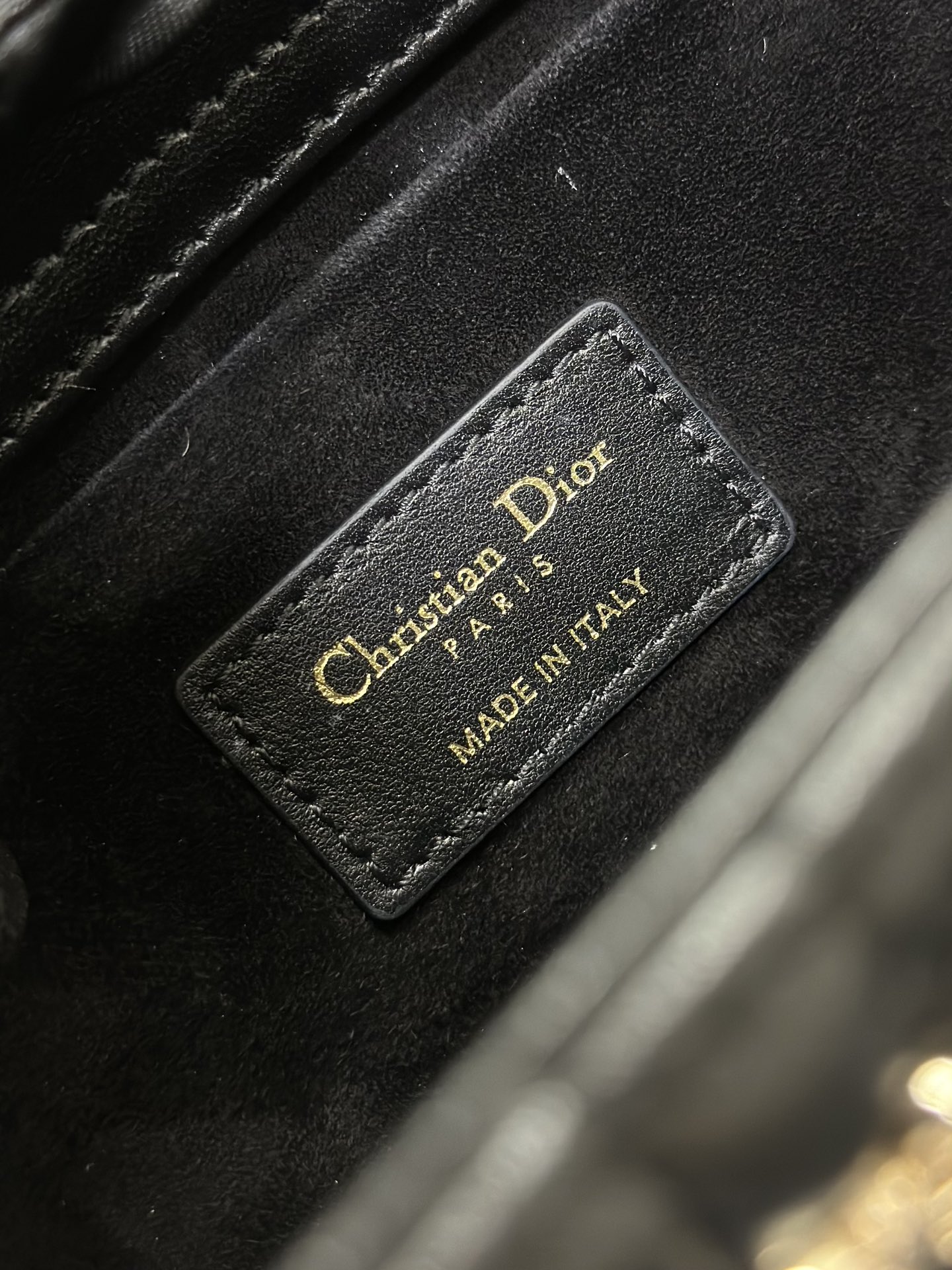 [TOP] Christian Dior Lambskin Butterfly Lady D-Joy Bags 26x13.5x5CM - Black/White - GHW