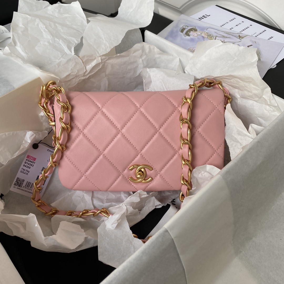 [TOP] CHANEL 23k Rolled Edge Cover Bags - 19×12×5cm - 3 Colors