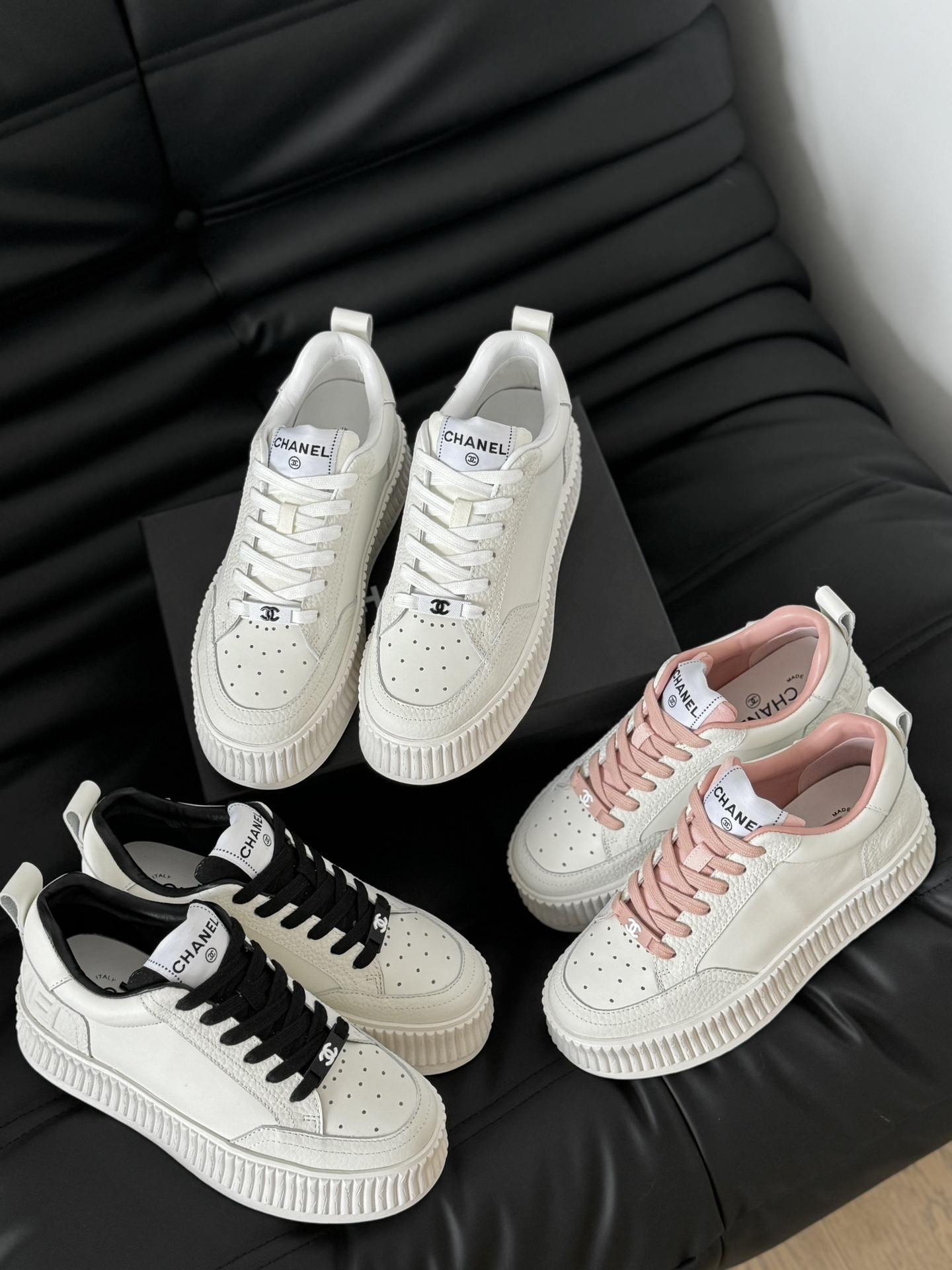 [TOP] CHANEL Panda Coloring Casual Shoes - 3 Colors