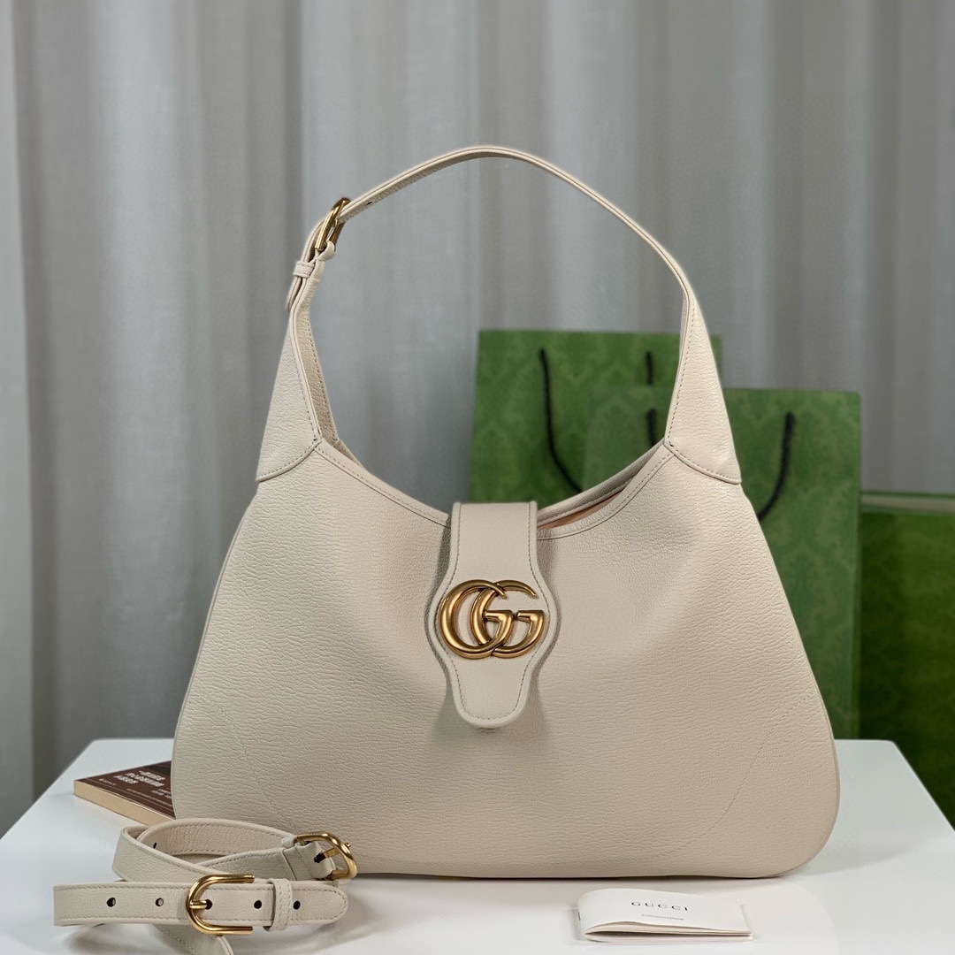 [TOP] GUCCI Lambskin Aphrodite Series Medium Crescent Shoulder Handbags 39X38X2CM - 4 Colour