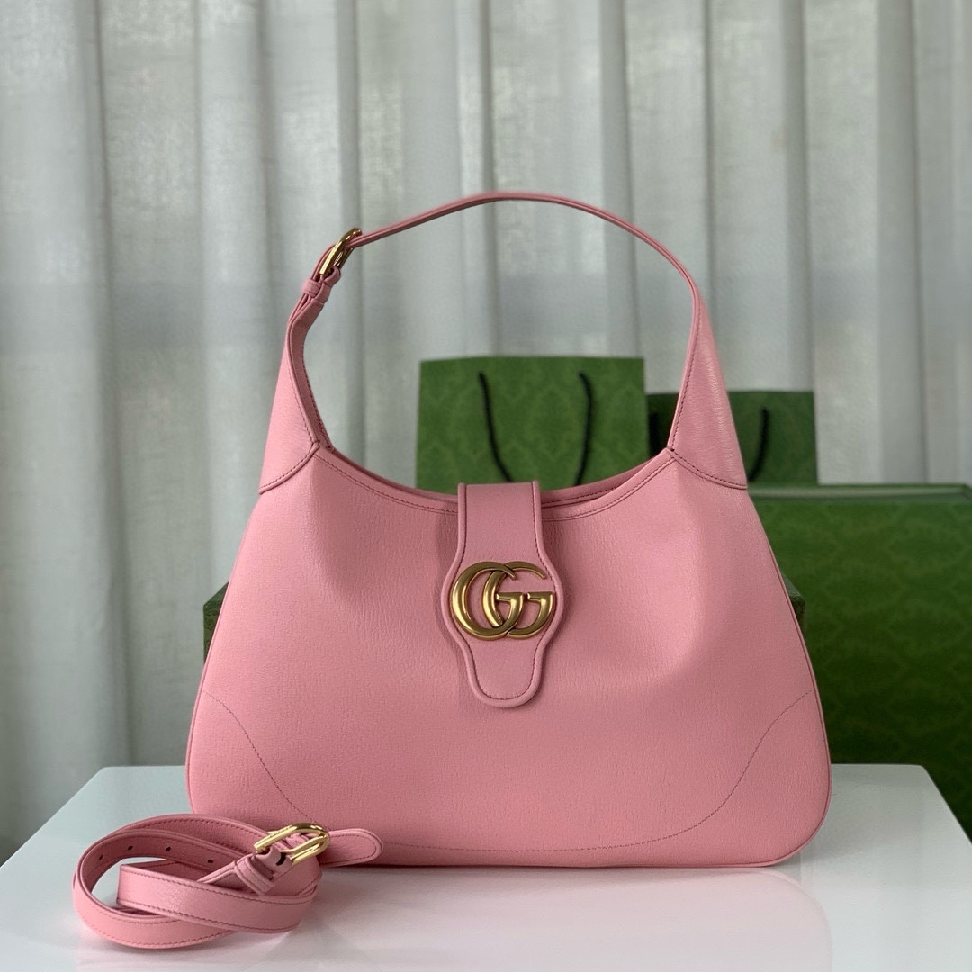 [TOP] GUCCI Lambskin Aphrodite Series Medium Crescent Shoulder Handbags 39X38X2CM - 4 Colour