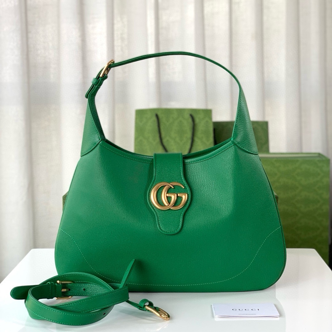 [TOP] GUCCI Lambskin Aphrodite Series Medium Crescent Shoulder Handbags 39X38X2CM - 4 Colour