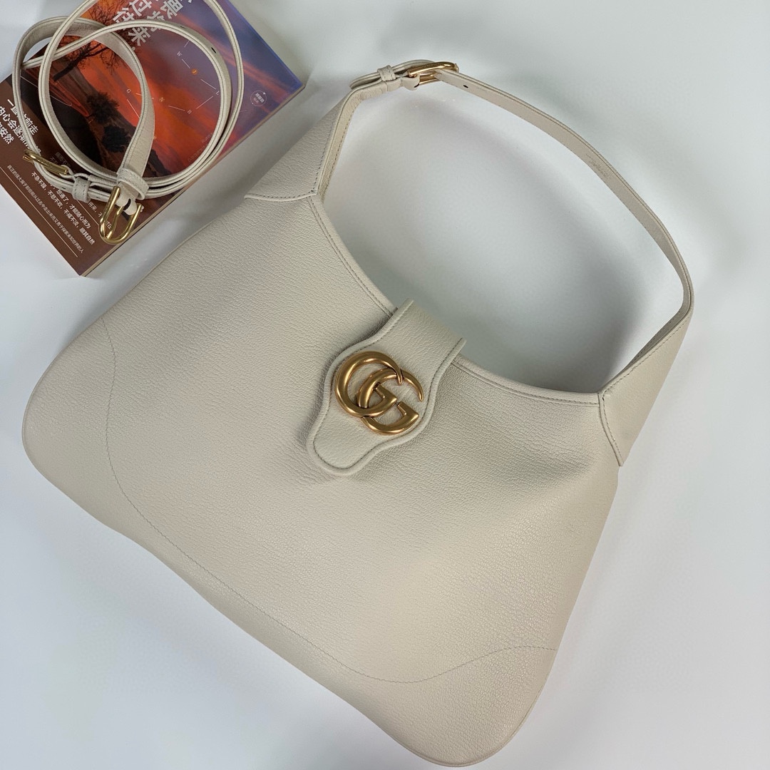 [TOP] GUCCI Lambskin Aphrodite Series Medium Crescent Shoulder Handbags 39X38X2CM - 4 Colour