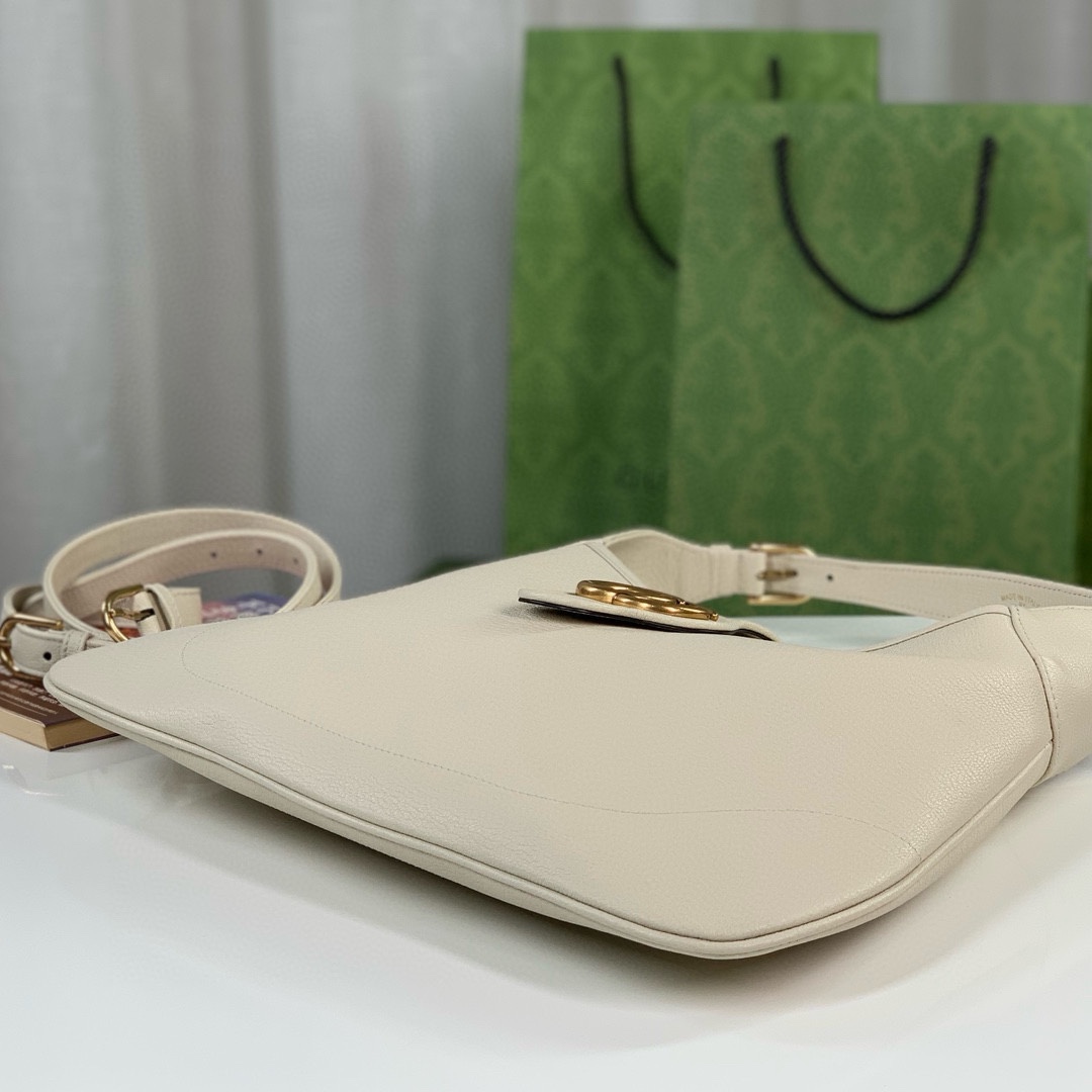 [TOP] GUCCI Lambskin Aphrodite Series Medium Crescent Shoulder Handbags 39X38X2CM - 4 Colour