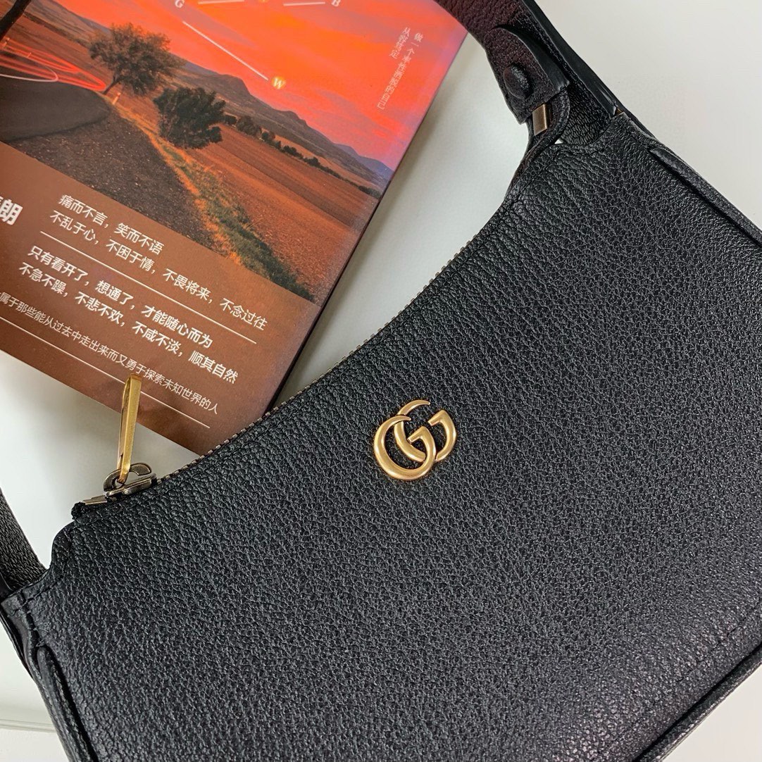 [TOP] GUCCI Lambskin Double G Shoulder Handbag 21X12X4CM - 4 Colour