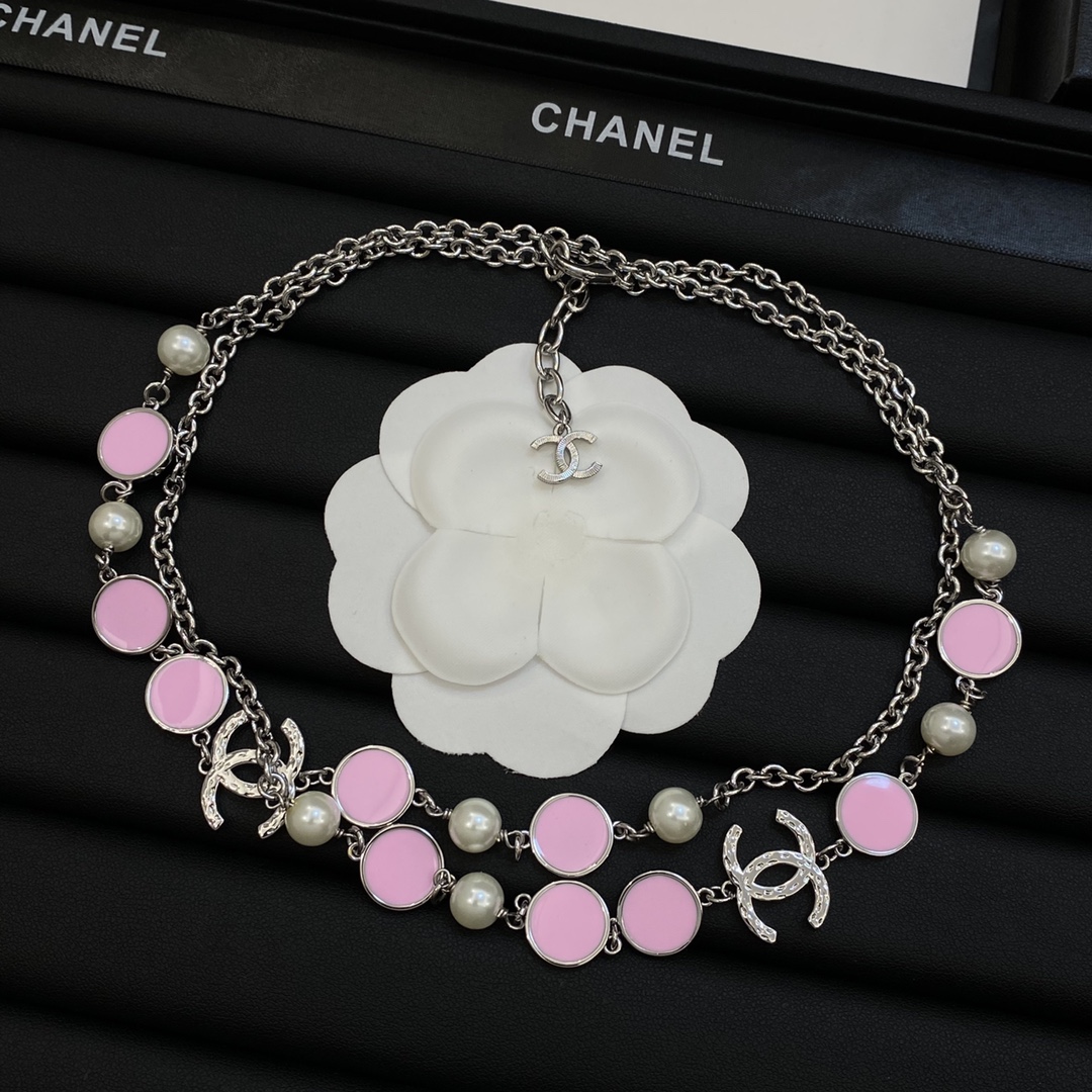 [TOP] CHANEL Sweater Chain with Pearl - 2 Color