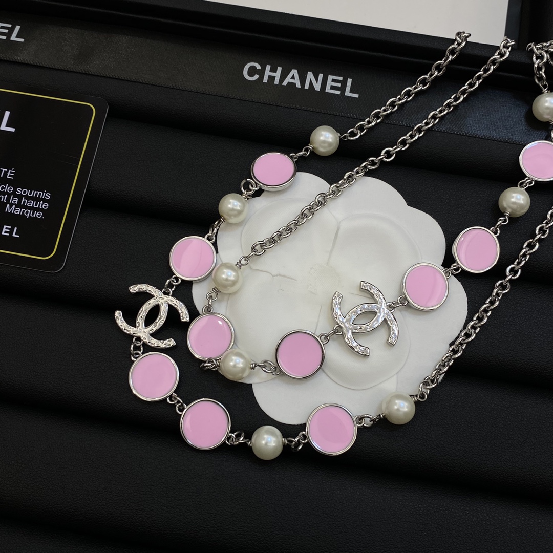 [TOP] CHANEL Sweater Chain with Pearl - 2 Color