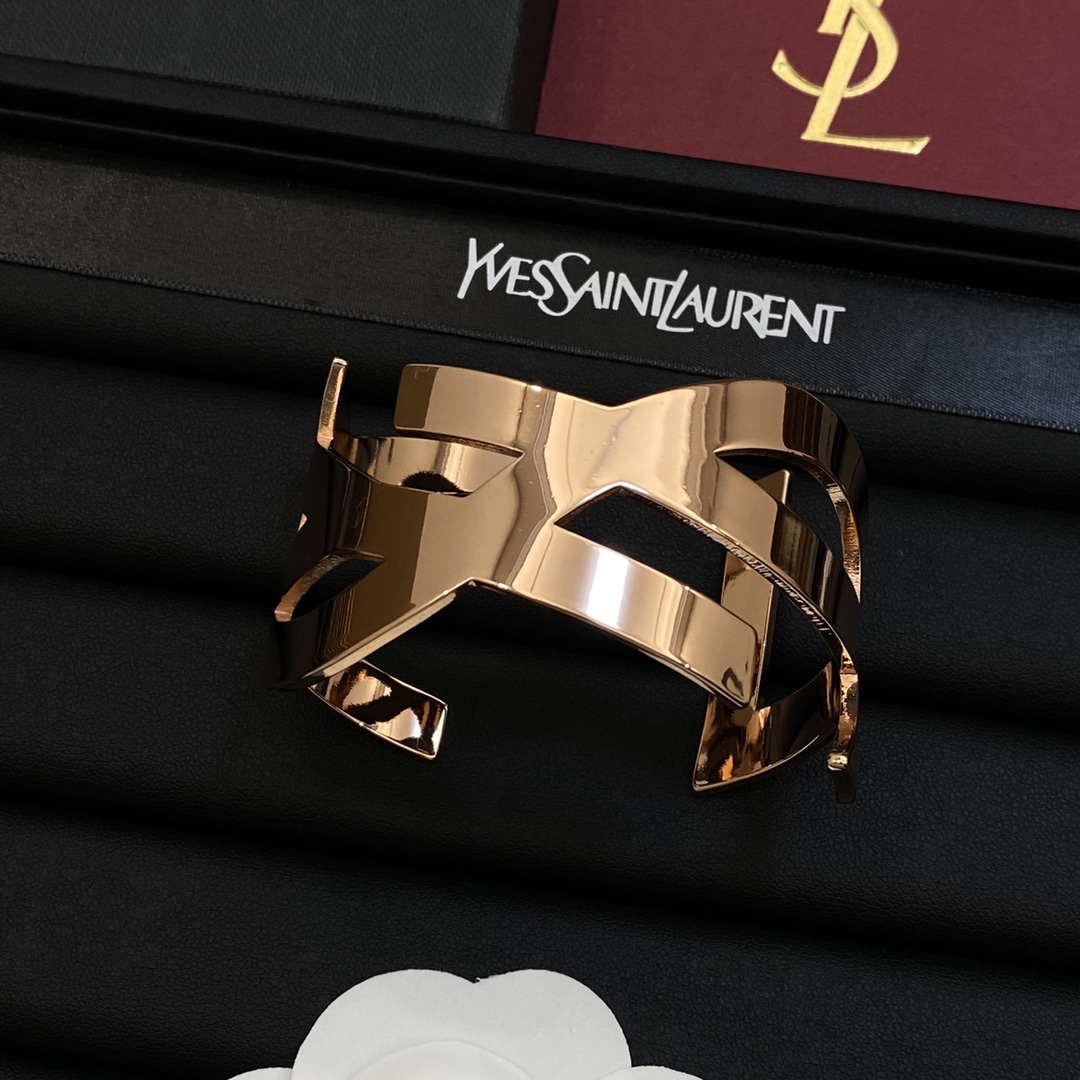 [TOP] Yves Saint Laurent YSL Bracelet - Rose Gold