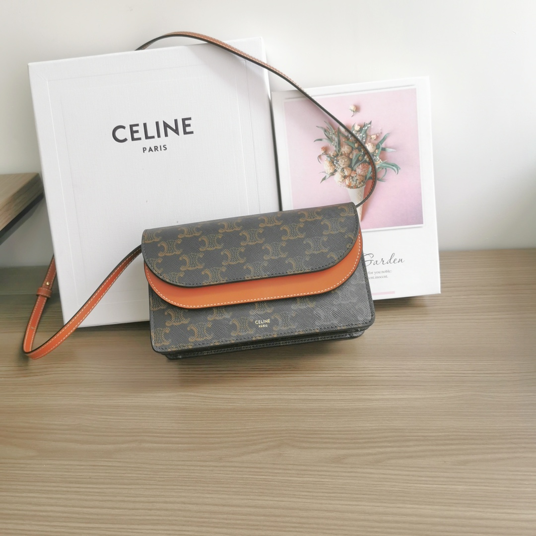 [TOP] CELINE Button Three In One Bags 22X13.5X6cm - 2 Colors