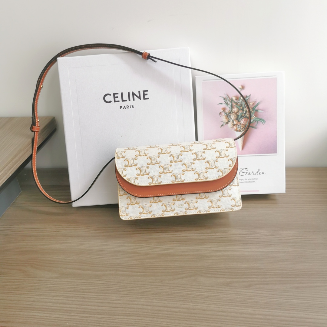 [TOP] CELINE Button Three In One Bags 22X13.5X6cm - 2 Colors