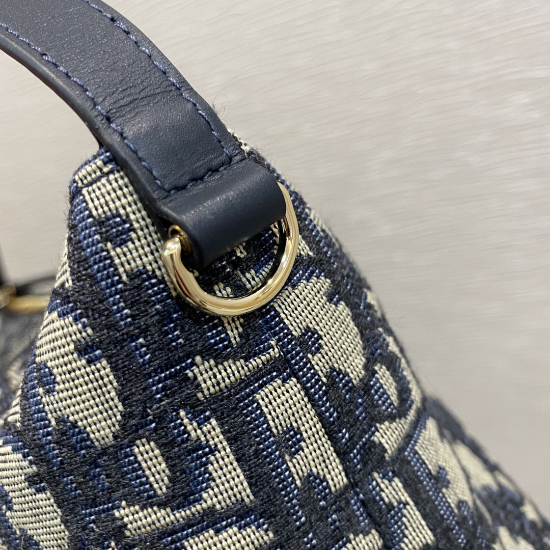 [TOP] Christian Dior Oblique Lunch Box Bag 22*9*15cm - GHW