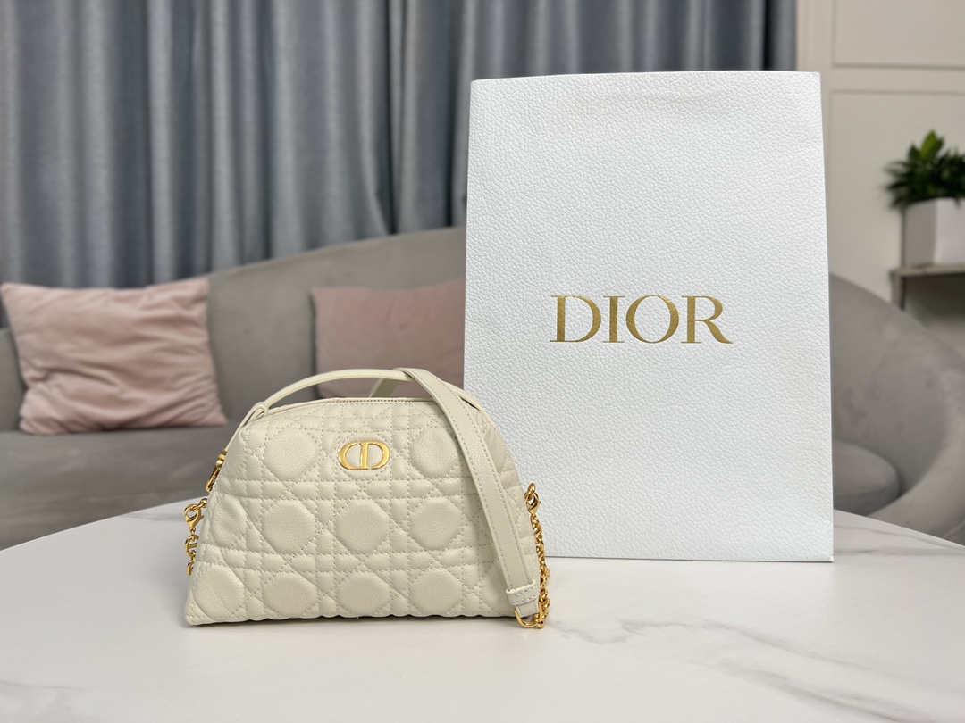 [TOP] Christian Dior Caro Mini Shell Bags 21×12.5×8cm - 4 Colors