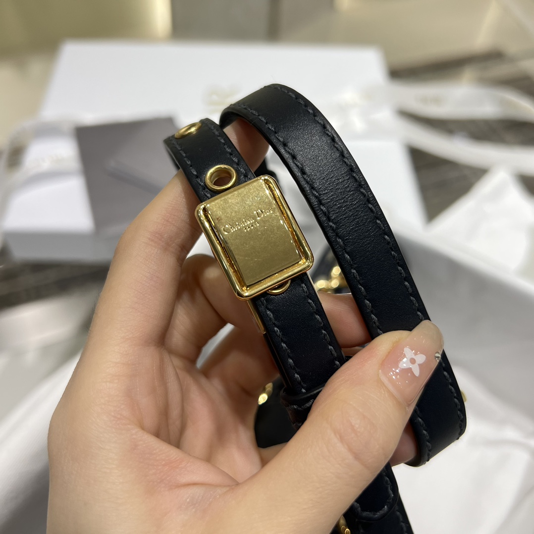 [Top] Christian Dior Oblique Embroidery Montaigne Bags 21.5*12*6cm - GHW