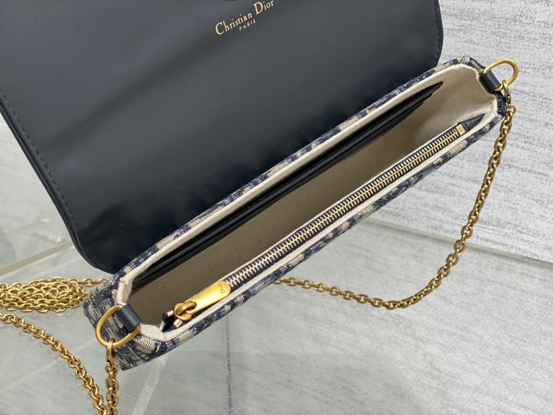 [TOP] Christian Dior Saddle Chain Handbag - 21.5*12.5*3.7cm - GHW