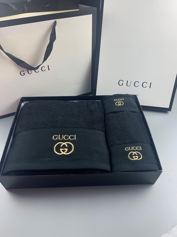 [TOP] GUCCI Bath Towel 3 Piece Set - 8 Color