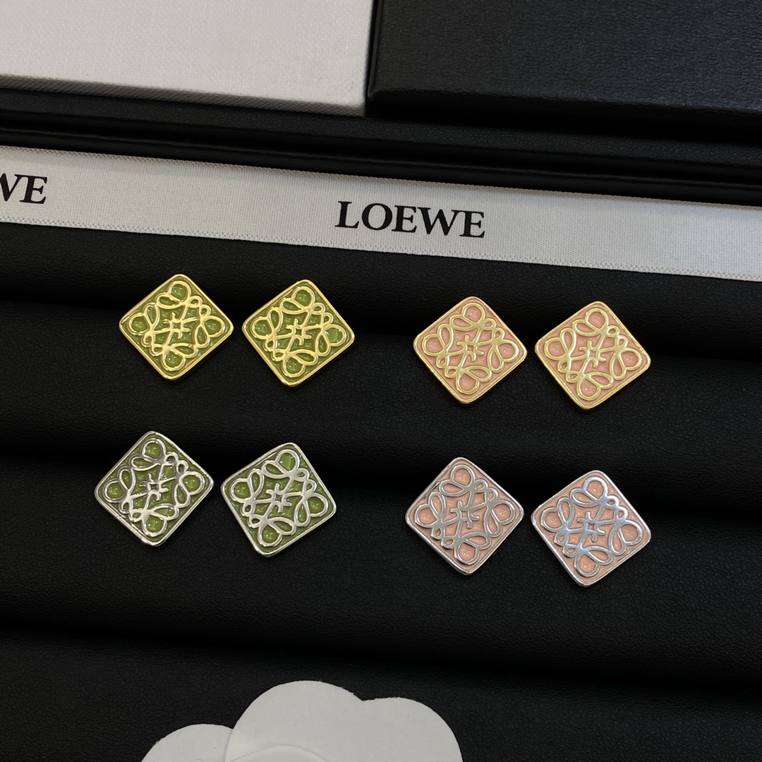 [TOP] LOEWE LOGO Earrings - 4 Color