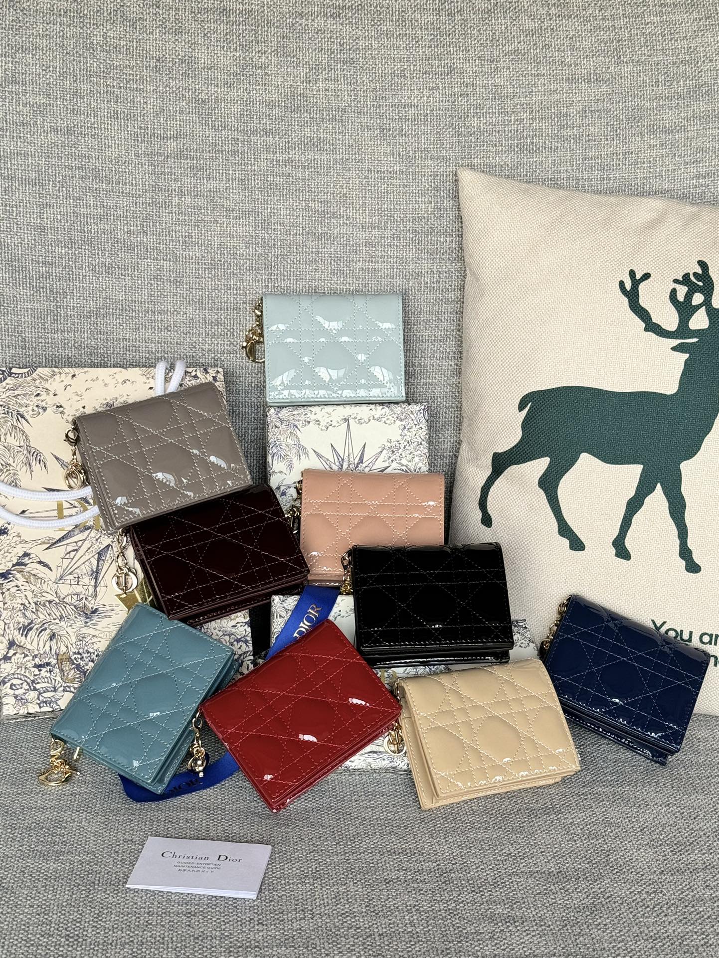 [TOP] Christian Dior Large Capacity Card Packs 11*9cm - 9 Colors