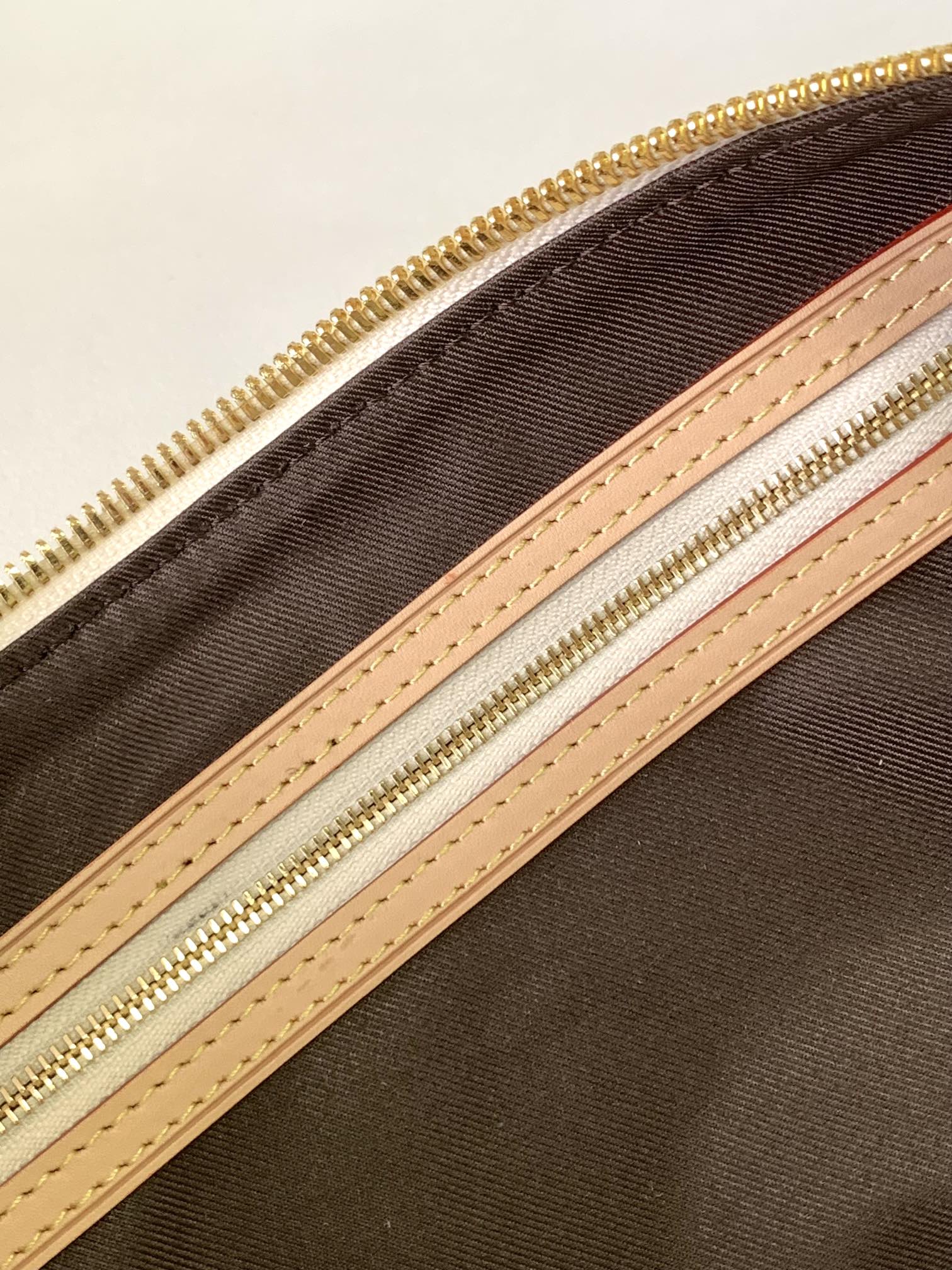 [TOP] Louis Vuitton LV Damier Graphite Leather Keepall Bag 50cm