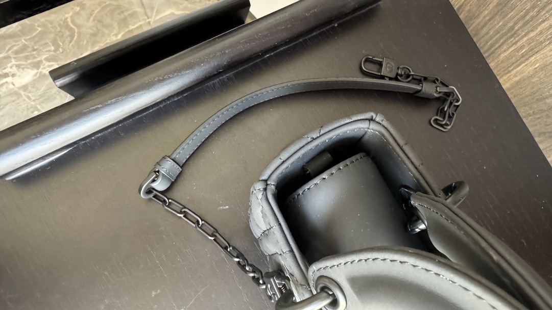 [TOP] Christian Dior Frosted Micro MINI Lady D-Joy Bags 16*5.5*10cm - Grey